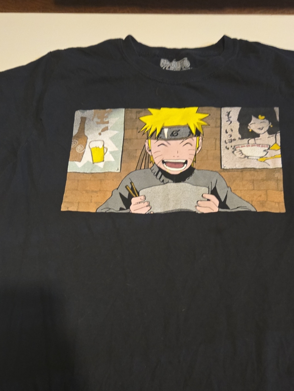 Naruto Black Graphic Crewneck Tee